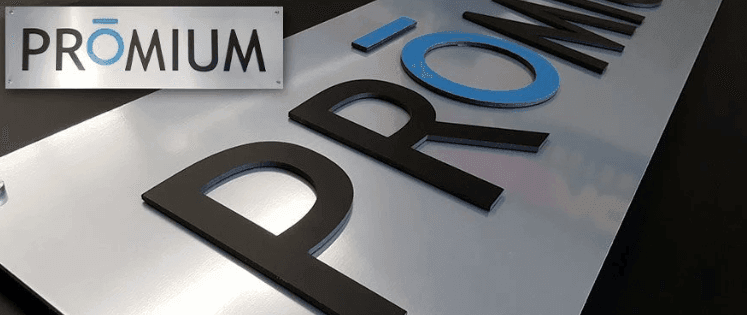 Brushed Panel Sign